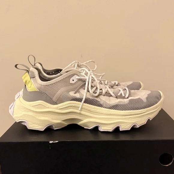 Sorel Men's Sneakers in Gray and Light Lime - Picture 4 of 6